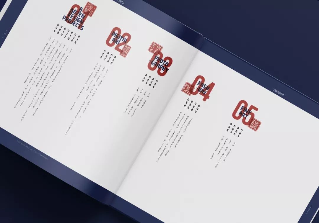 分享一组杂志画册目录设计