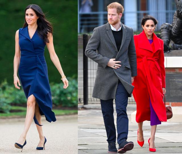 梅根王妃挺肚踩高跟鞋扶墙走陷舆论危机