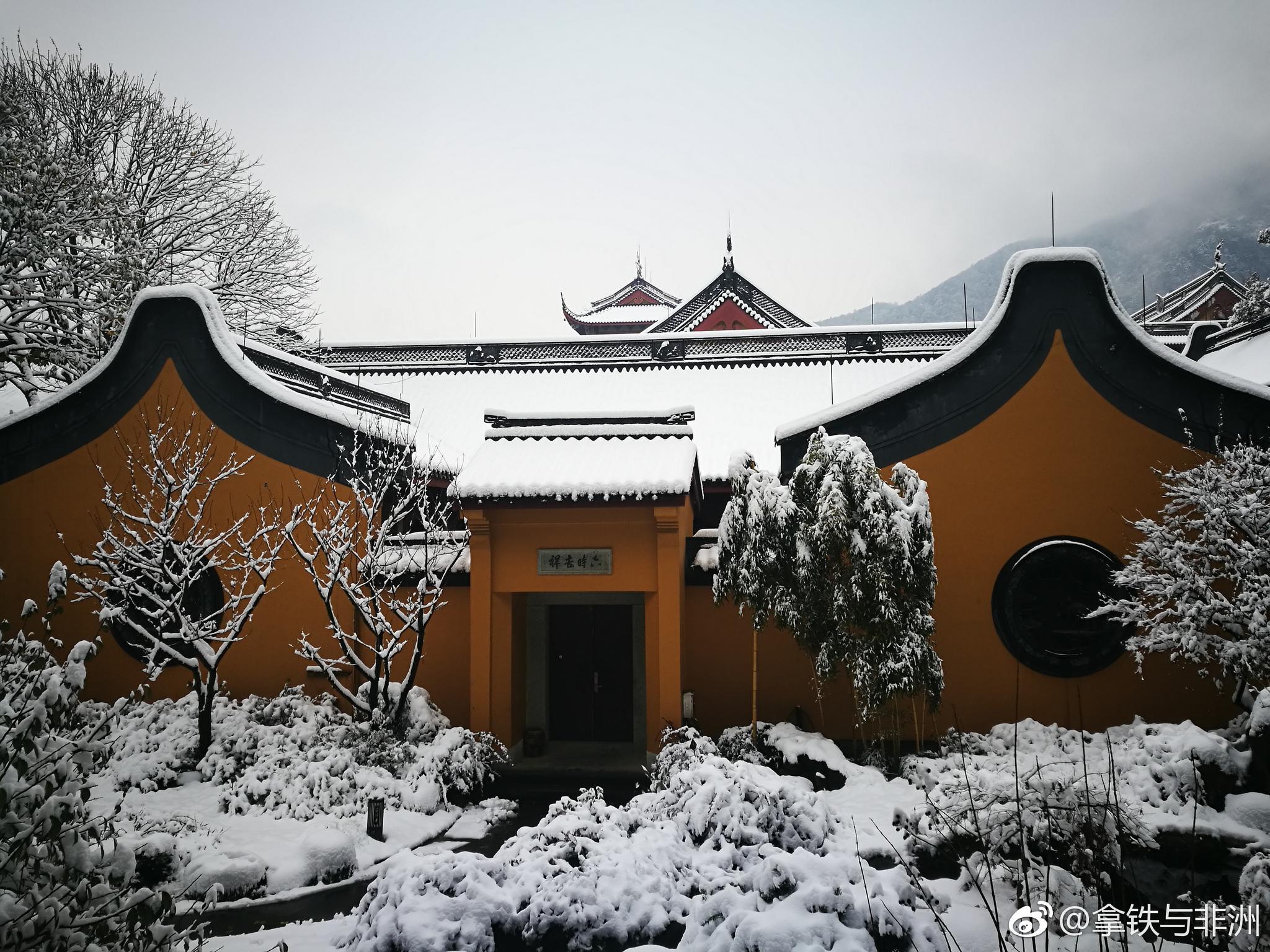 整体景色,美如仙境,白茫茫的一片雪景,覆盖|灵隐寺|云林寺|雪景_新浪