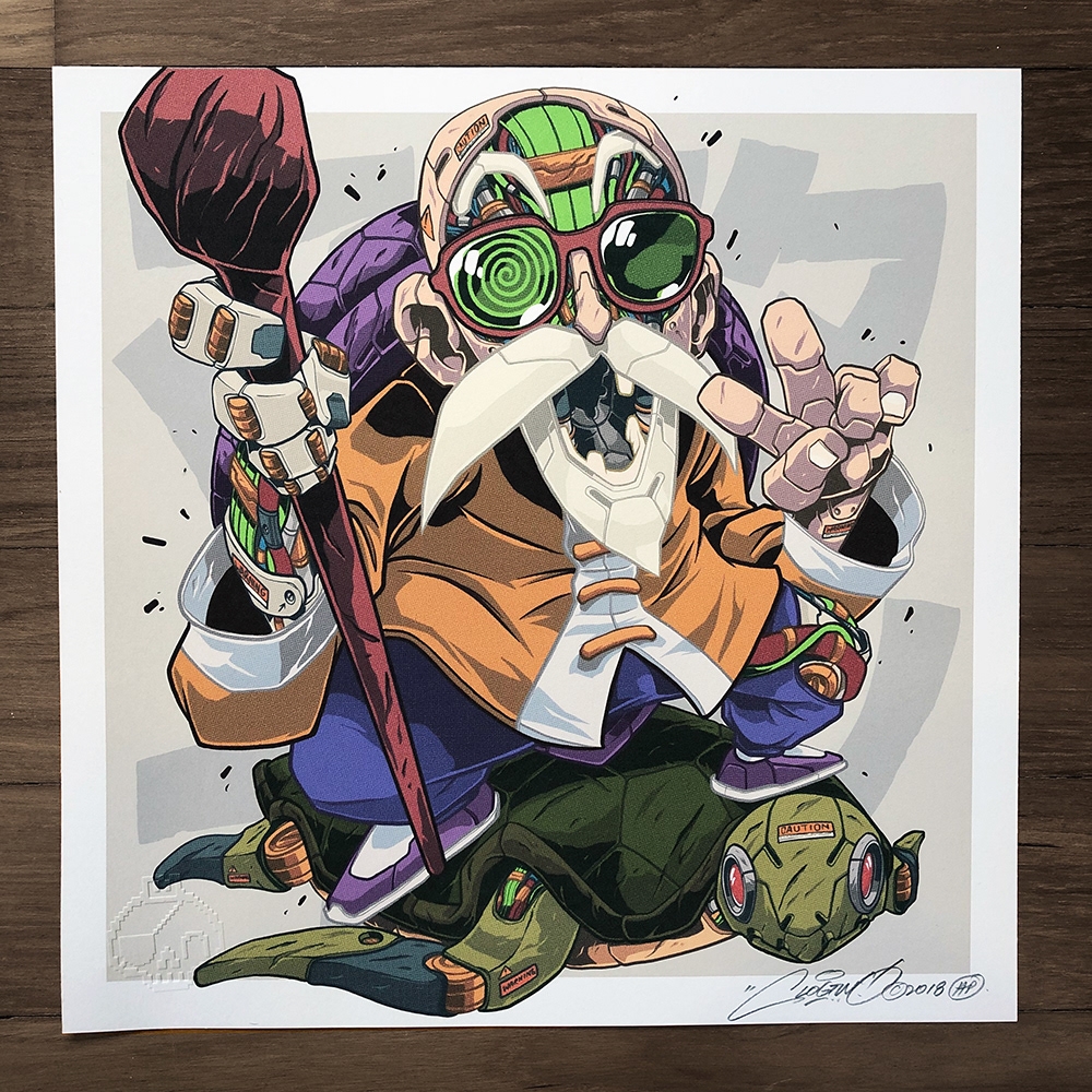 超炫酷的七龙珠机械动漫人物插画