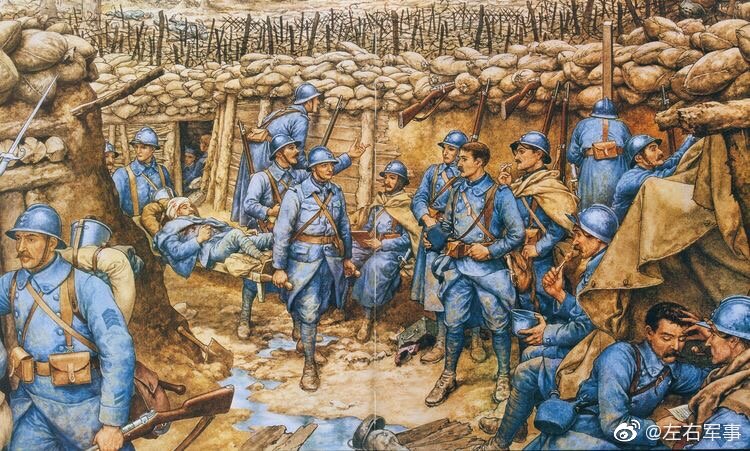 第一次世界大战中的法军插画