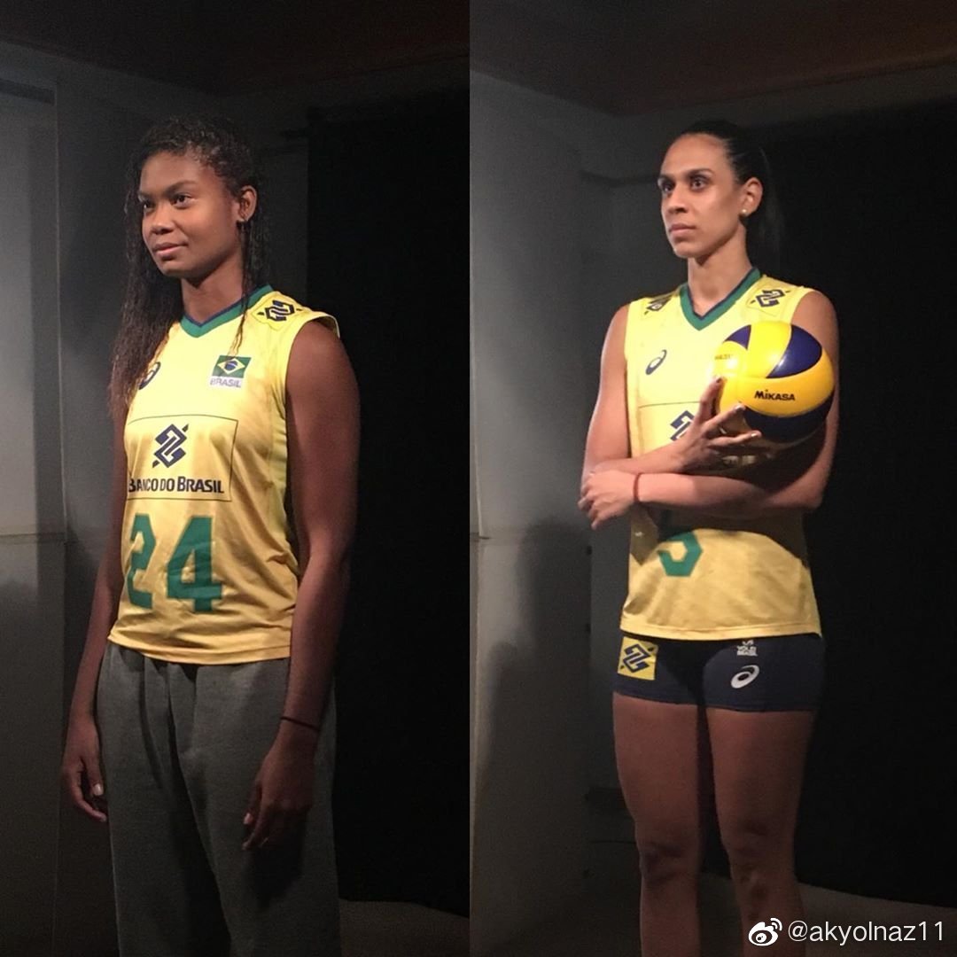 2019年世界女排联赛vnl第四周日本东京站,巴西女排14人名单