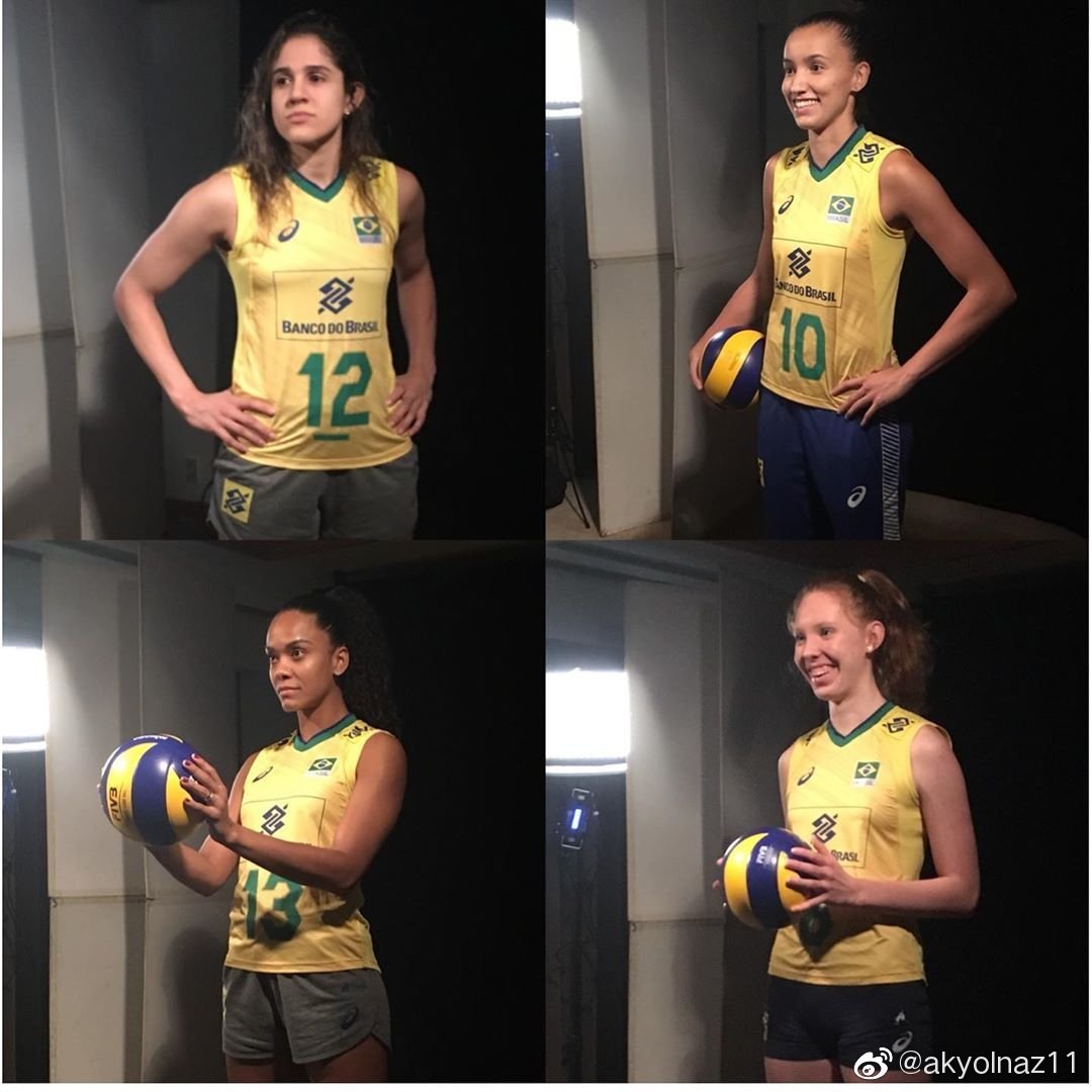 2019年世界女排联赛vnl第四周日本东京站,巴西女排14人名单