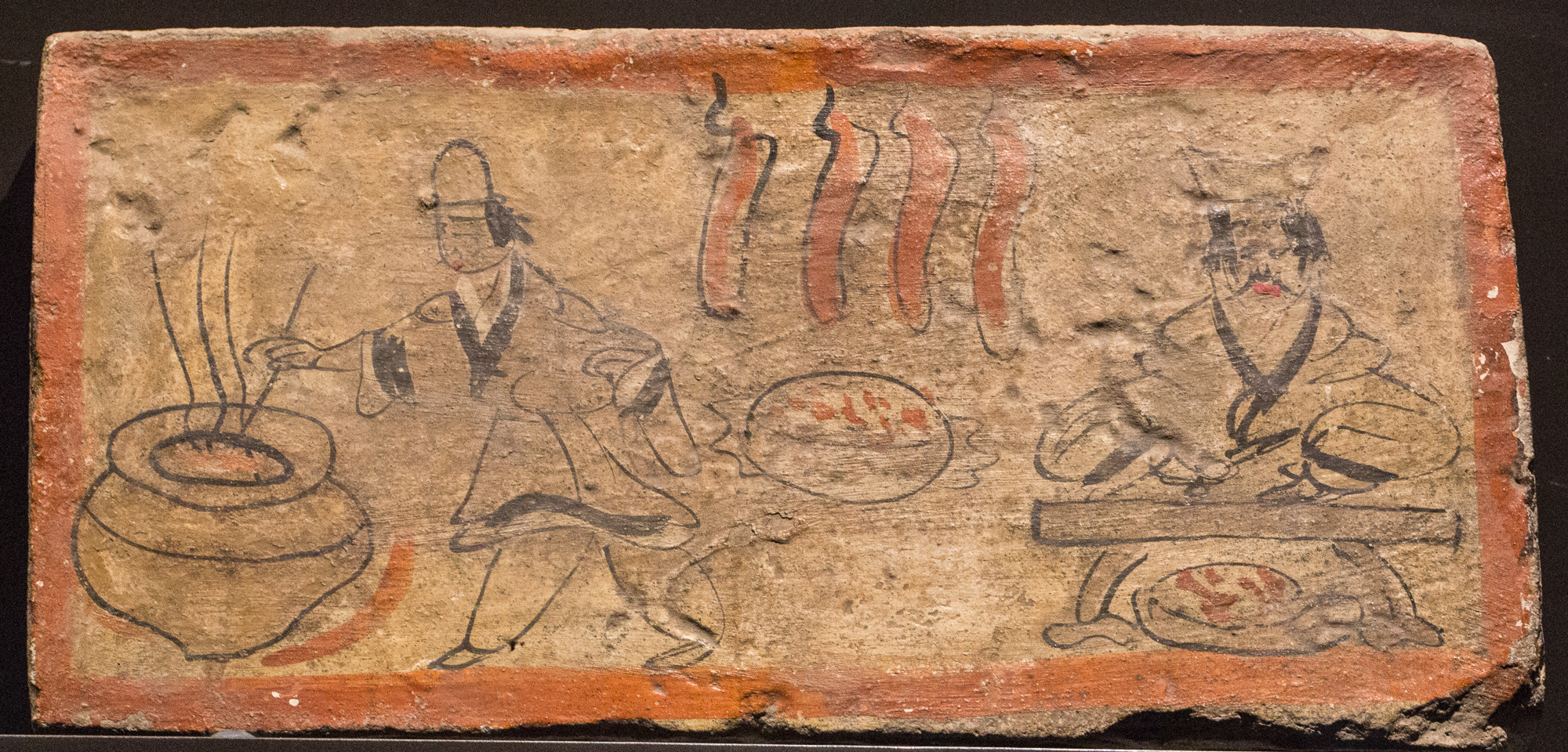 魏晋壁画砖贰201811拍摄甘肃省博物馆藏品嘉峪关新城壁画墓群