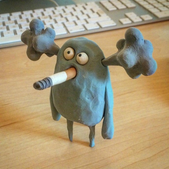 超级呆萌的黏土作品richwebber