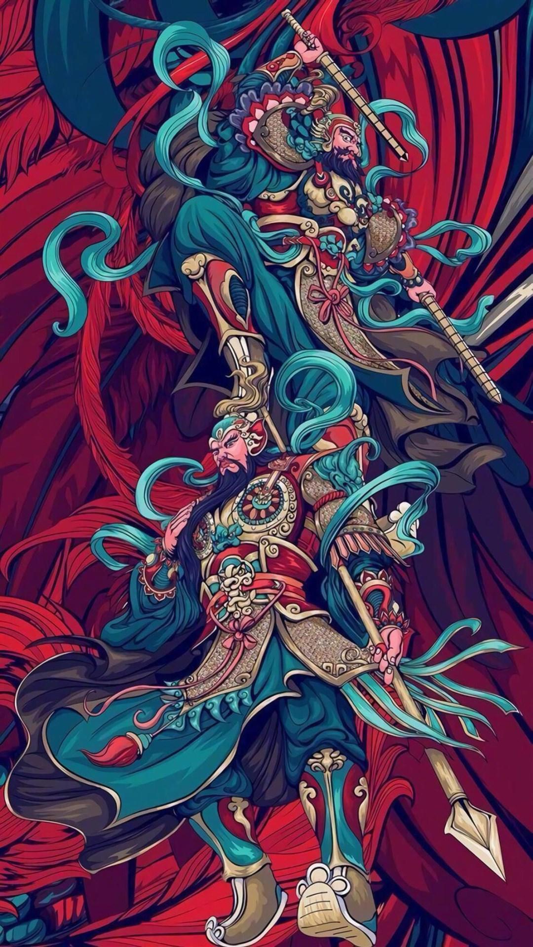 分享一组个性门神壁纸