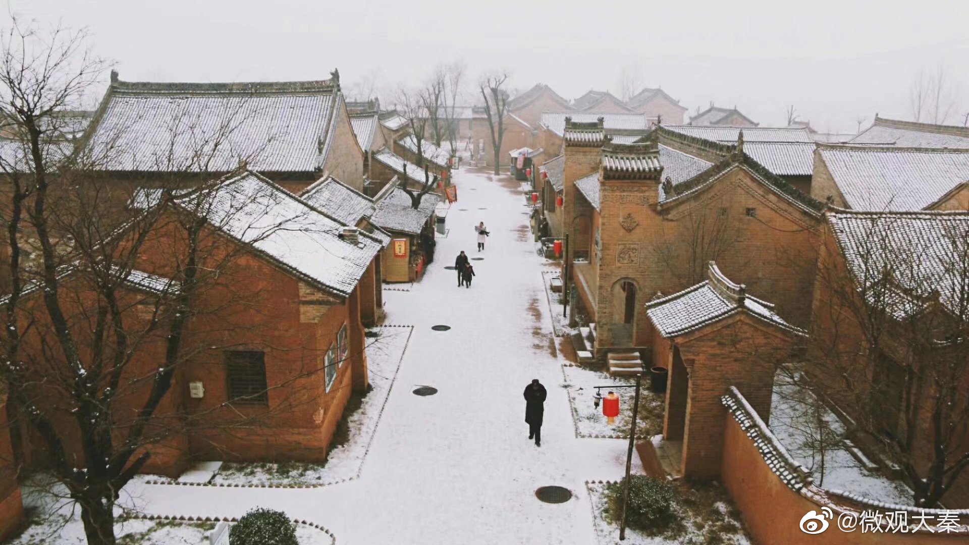 2019年的第一场雪西安白鹿原影视城 (一个不知名的摄影师)