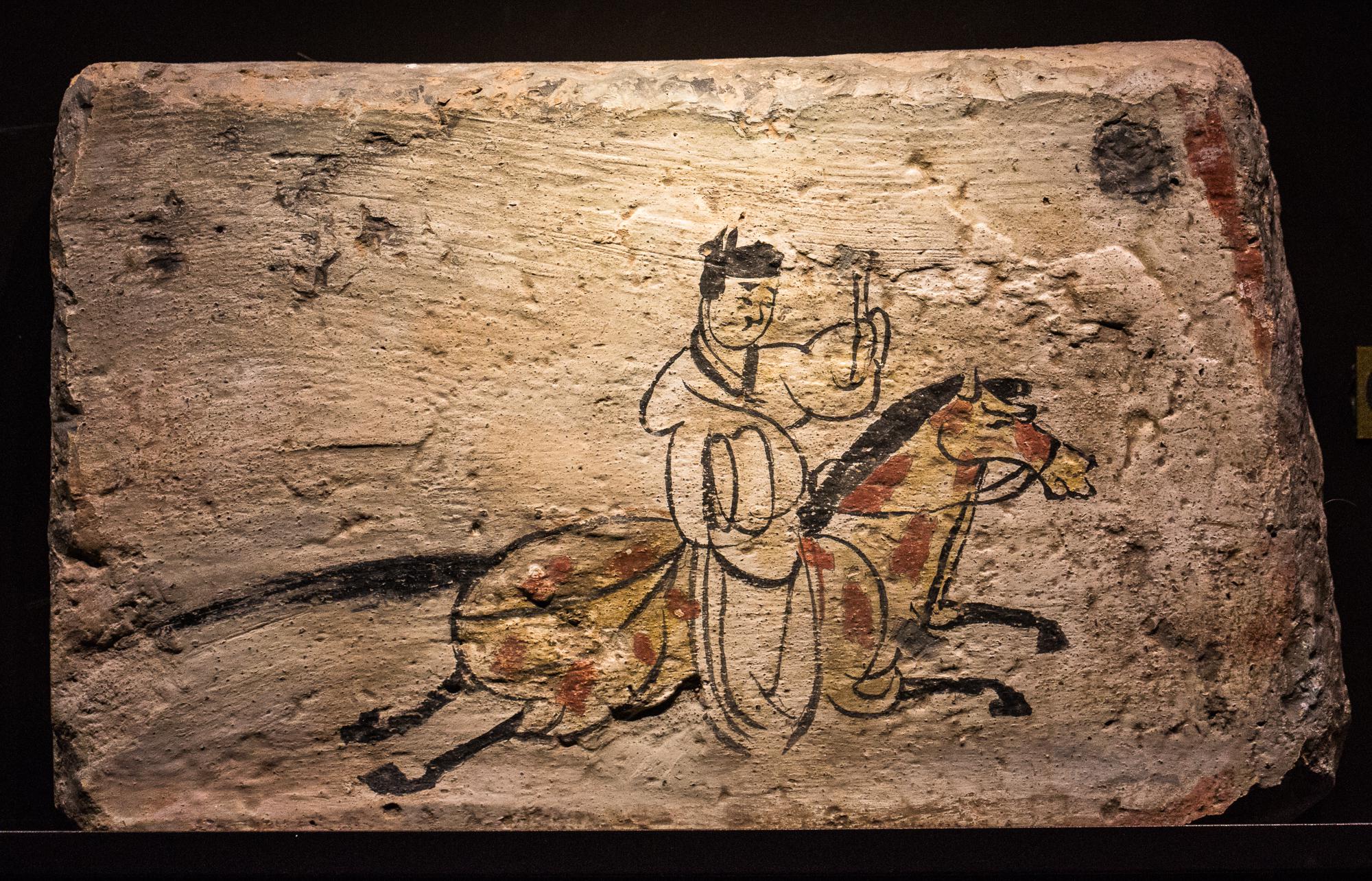 魏晋壁画砖壹201811拍摄甘肃省博物馆藏品嘉峪关新城壁画墓群