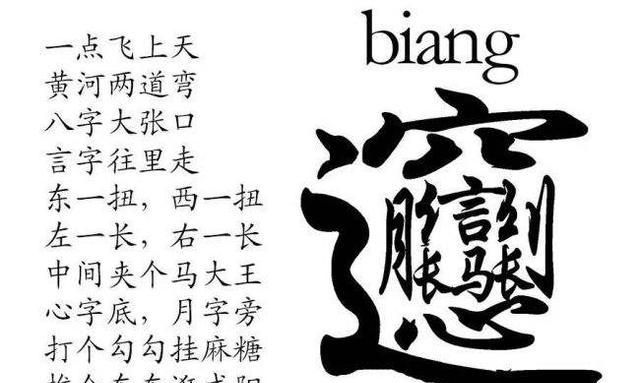 biangbiang面的招牌,至于这个字怎么念,为什么汉字字典里为什么查不到