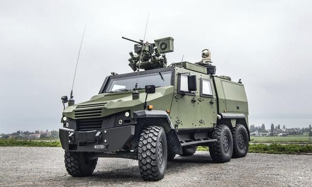 瑞士订购100辆鹰v6×6装甲侦察车 全重15吨 2023年开始交付