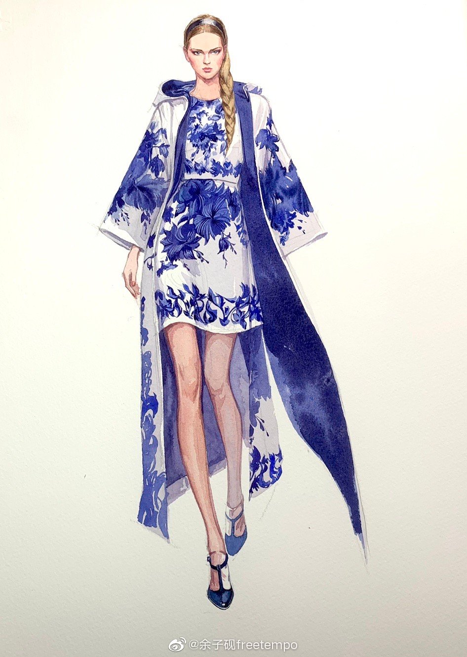 青花瓷古风.@余子砚freetempo @微博美学