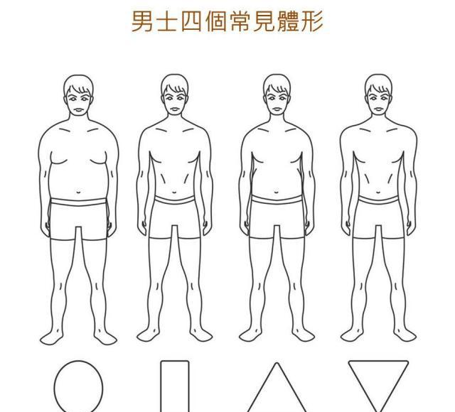男生身材分类图图片