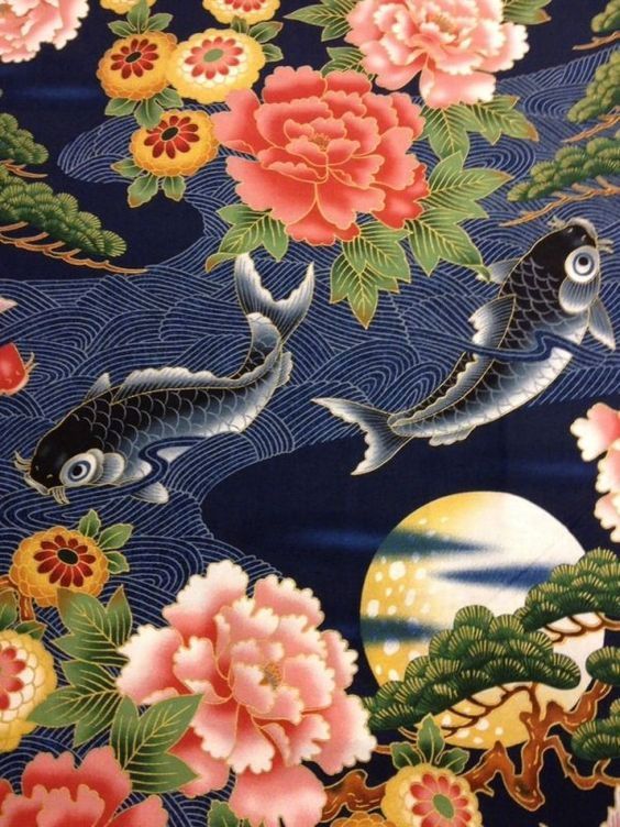 日式美学 锦鲤纹样