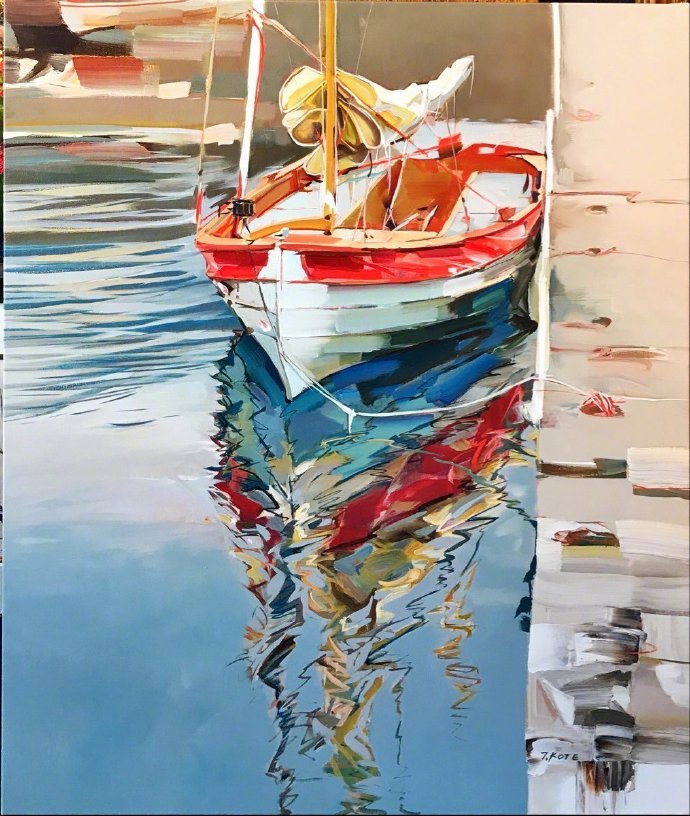 明亮厚重的色块 画家 josef kote 绘画作品