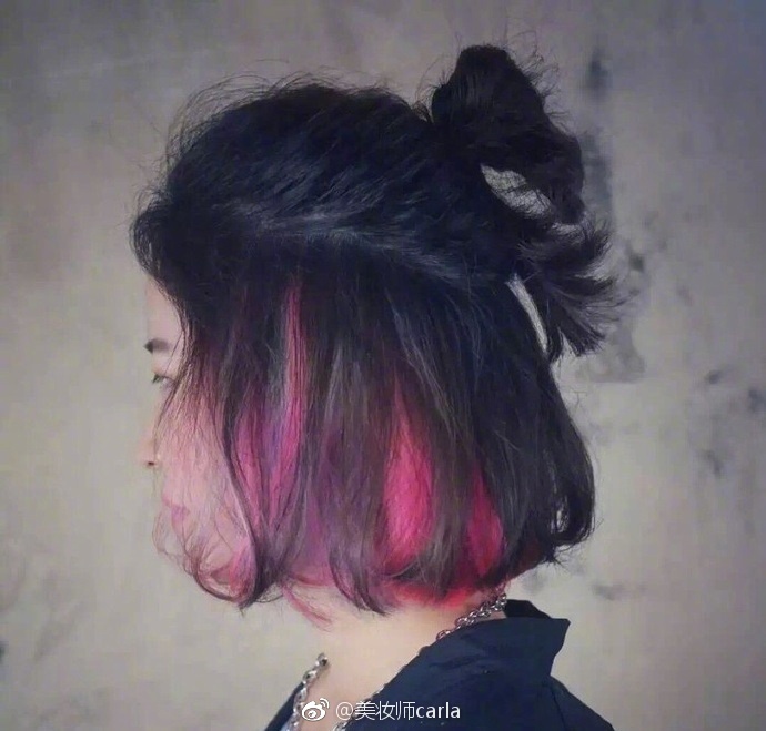 短发更适合扎半丸子头最酷的短发造型