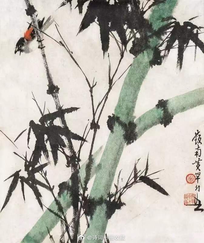 黄幻吾画竹,赏心悦目