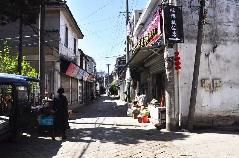 古镇苏州光福老街冬日风景旧曾谙