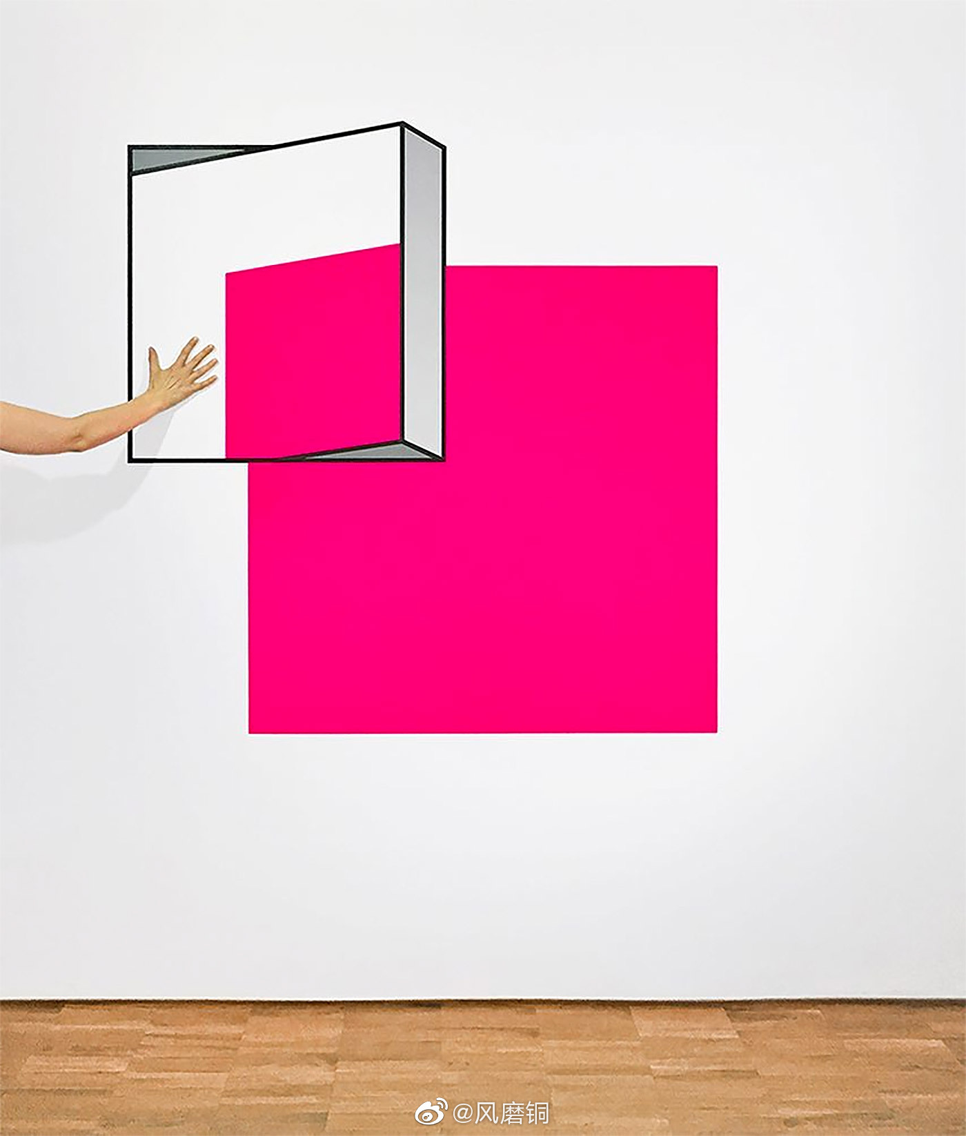 三维视错觉艺术家aakashnihalani用木材和金属制作壁挂式雕塑