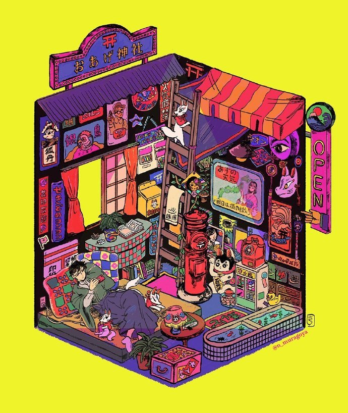 传统的日本艺术和现代数字插图 日本插画师中村杏子 高清图集 新浪网 传统的日本艺术和现代数字插图 日本插画师中村杏子 高清图集 新浪网