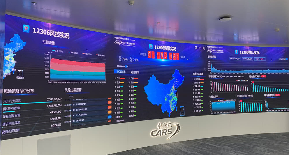 12306监控中心首次亮相余票实时显示刷票秒速识别
