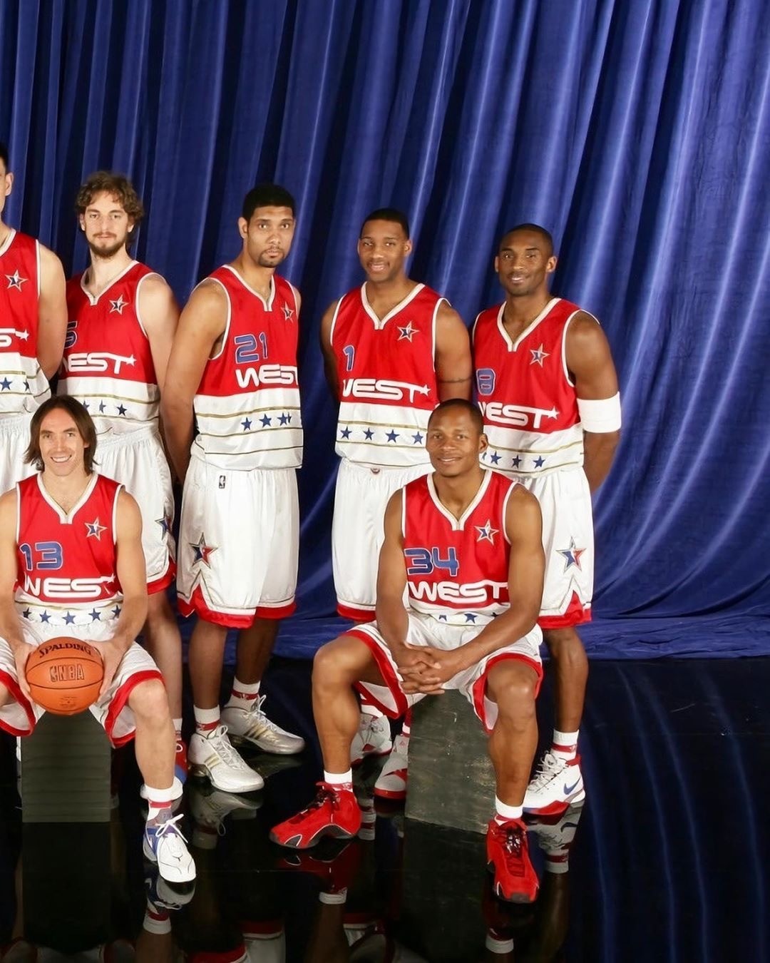 2006年全明星东西部阵容,现在还在打球的人只有詹姆斯和老卡特了