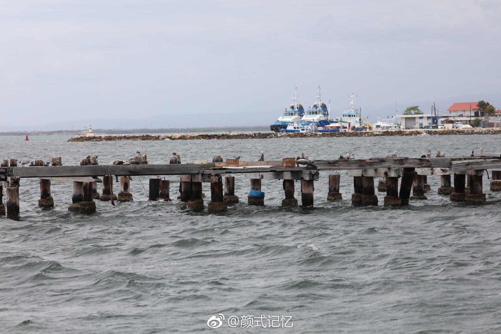 金斯敦港湾看海(滨海风光)一一(游牙买加首都金斯敦海滨拍摄)
