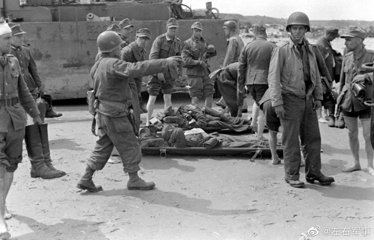 1944年6月诺曼底登陆中被俘的德军官兵