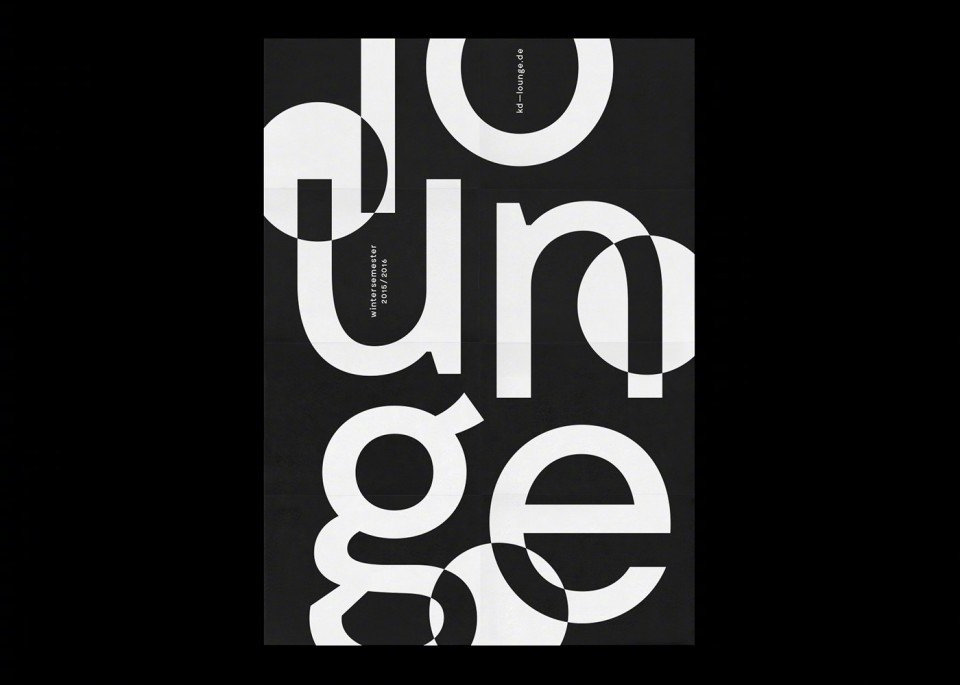 极简风黑白字体海报设计欣赏by设计师fabianfohrer