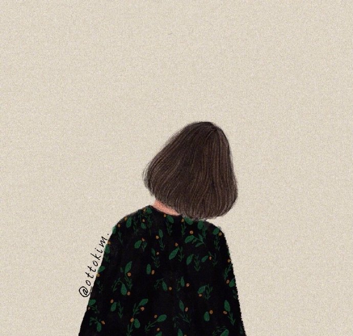 插画师ottokim笔下女孩的背影哪个最像你
