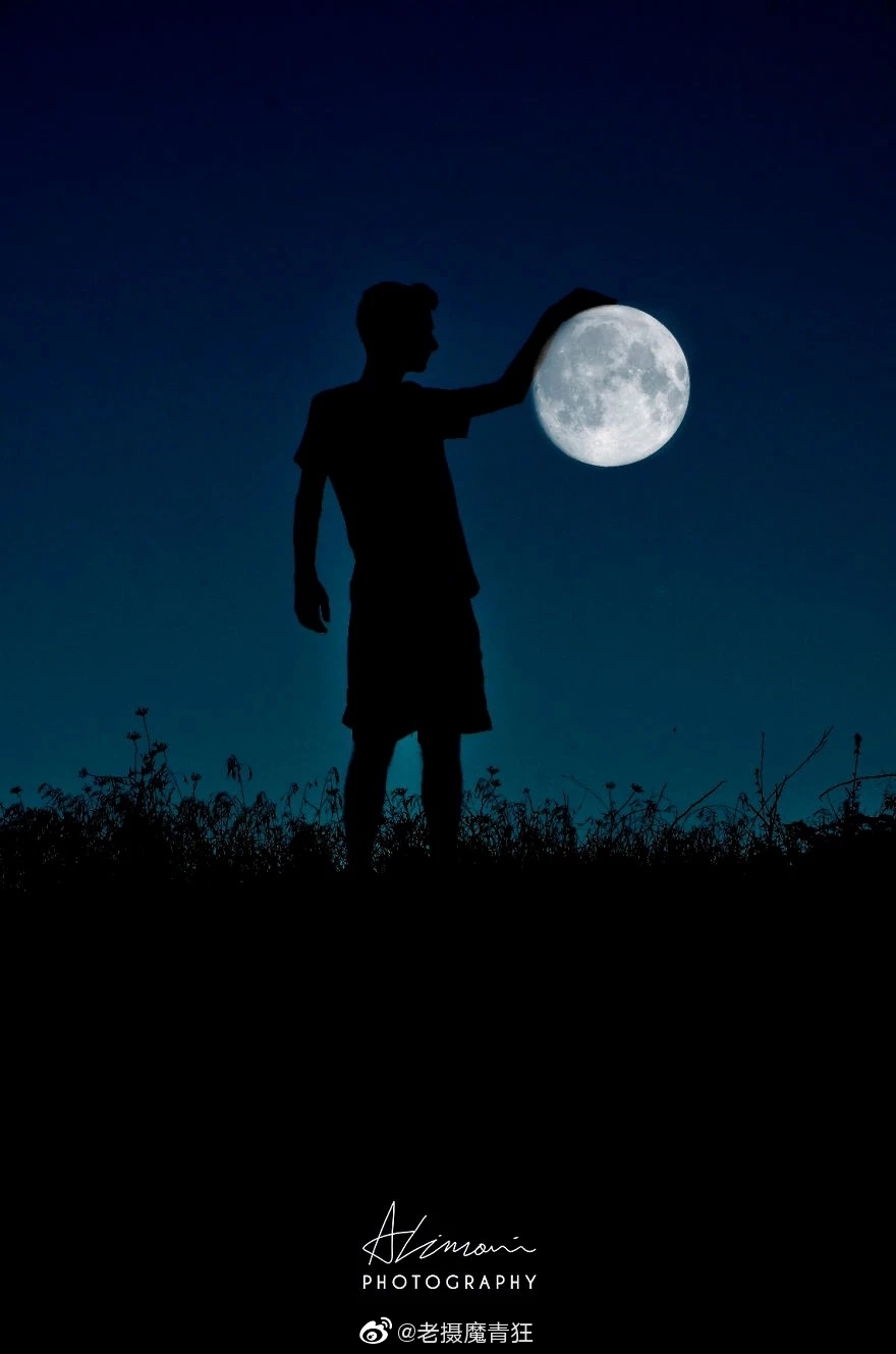中秋节拍月亮的最佳姿势