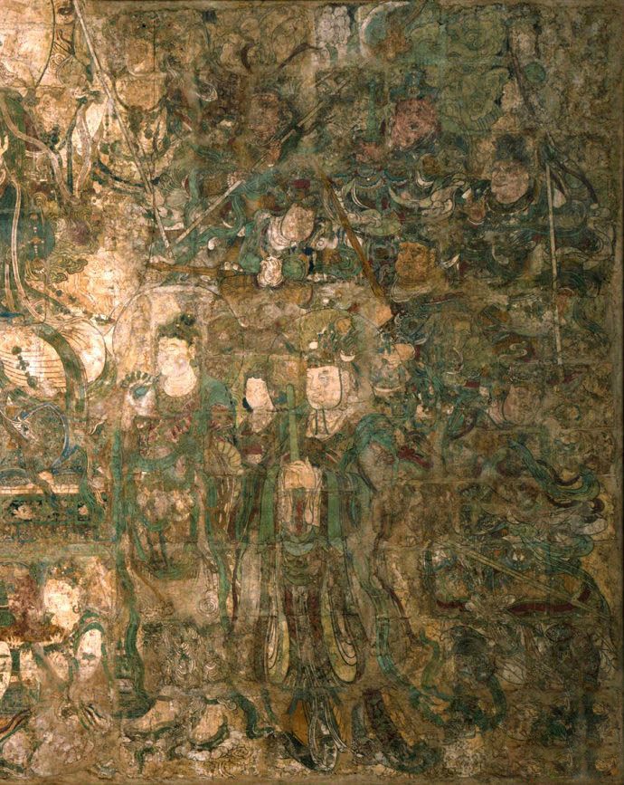 广胜寺壁画 药师经变图_新浪新闻