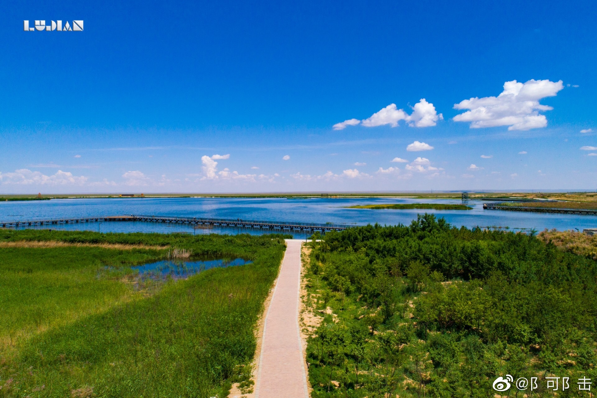 这是此次内蒙之旅路过的唯一的水二连浩特的天鹅湖相信未来会更让