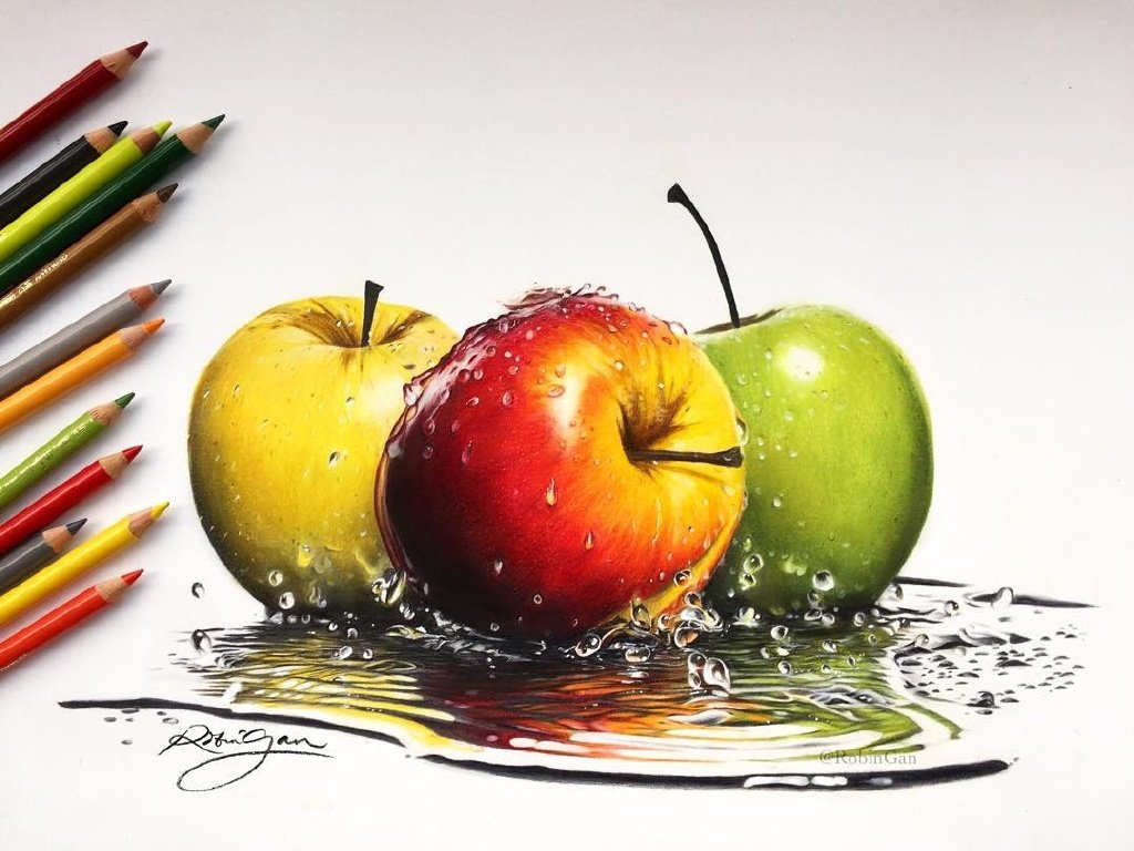 国外彩铅大神robin gan作品欣赏