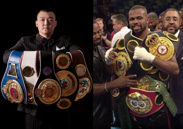 中国泰森张君龙狂揽五大组织金腰带,加冕黄种人最强重量级拳王