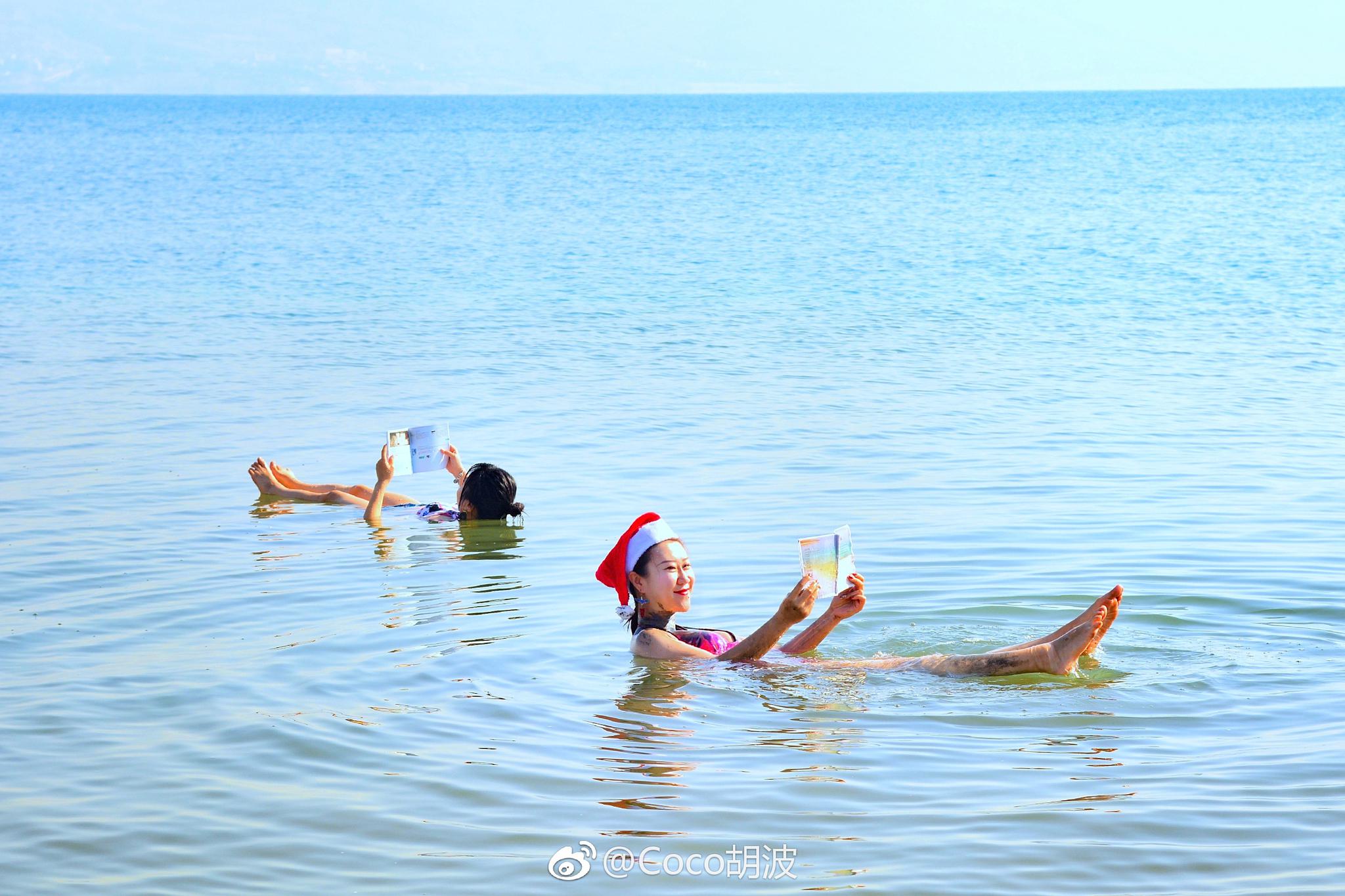 “死海”,是以色列最吸引我的地标。一路从特拉维夫到海法