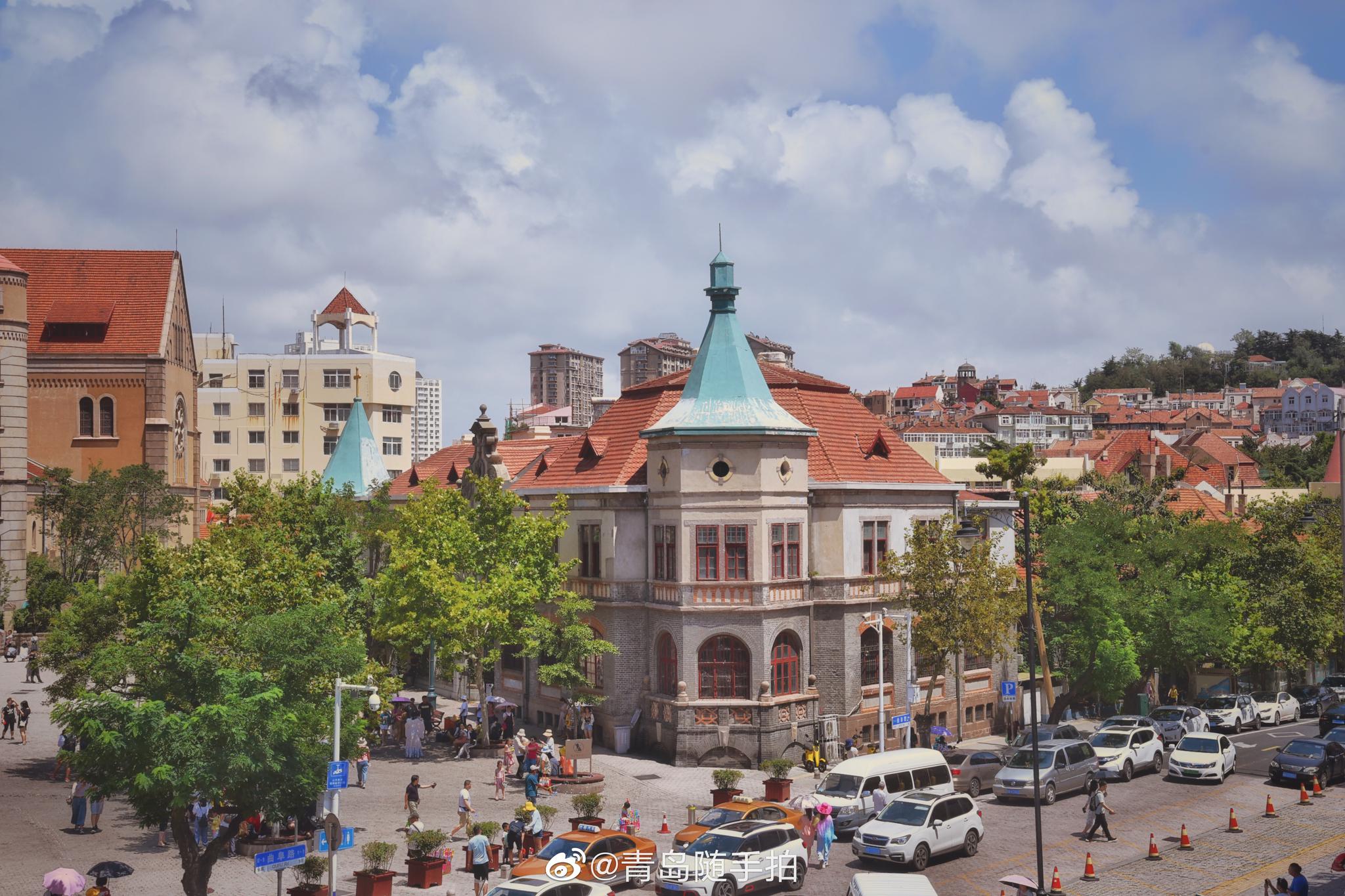 青岛火车站,泰山路,青岛旅游的起点,亦是终点;栈桥浴场,太平路