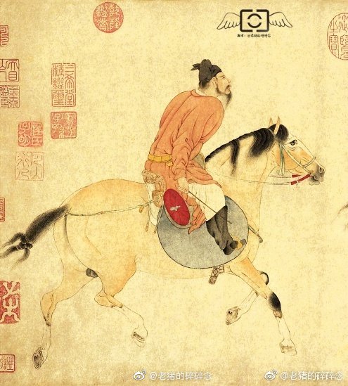 五王醉归图卷元任仁发