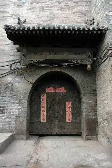 早上好, 中国民居建筑,古门。