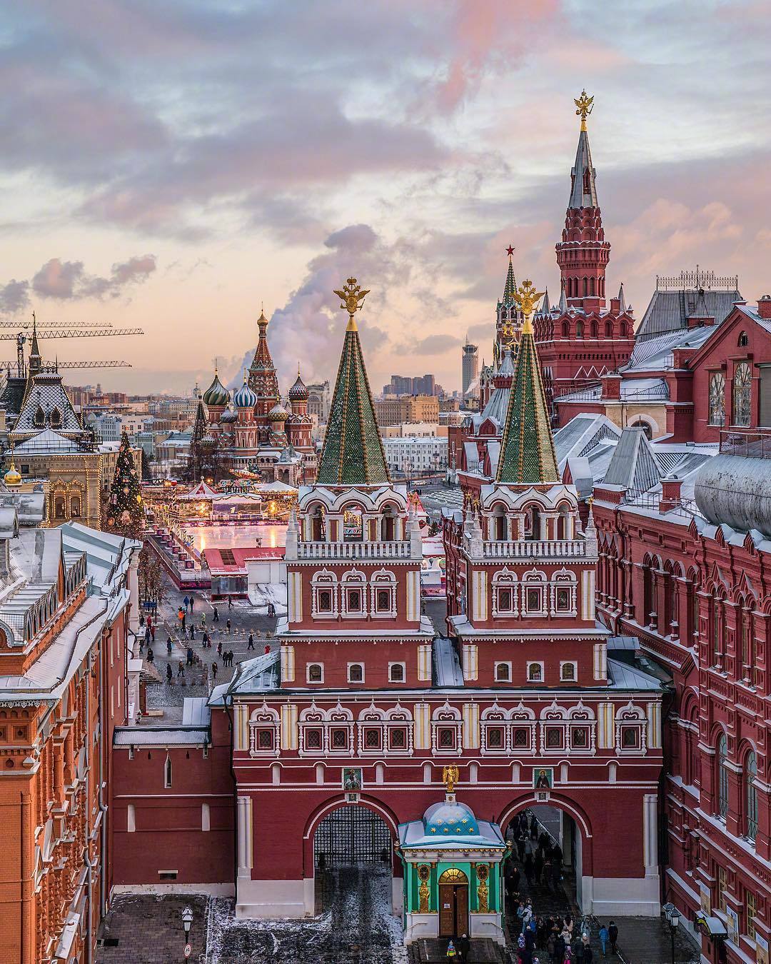 莫斯科红场雪景