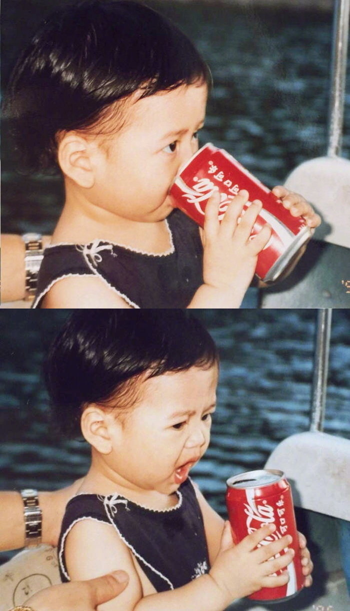 王嘉尔小时候简直萌一脸