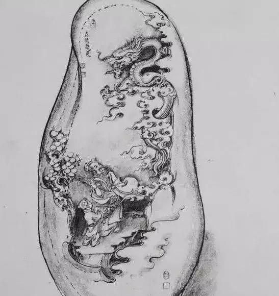 难得一见玉雕师泄露的画稿合集