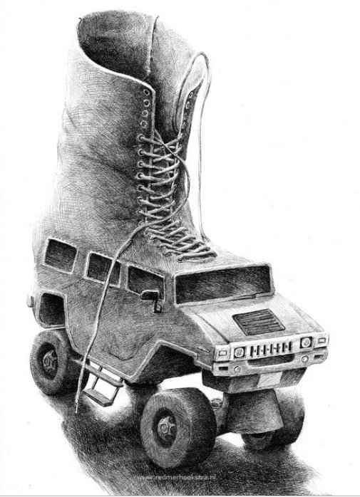 超现实主义素描艺术家redmerhoekstra