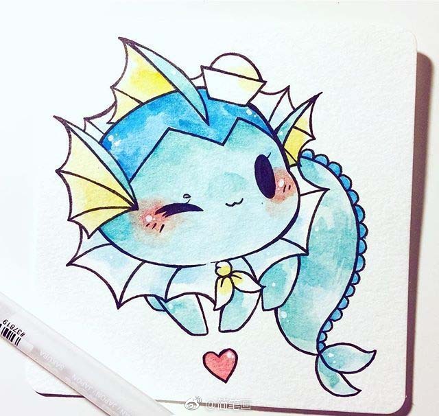 萌萌哒的简笔画小精灵bybirduyen