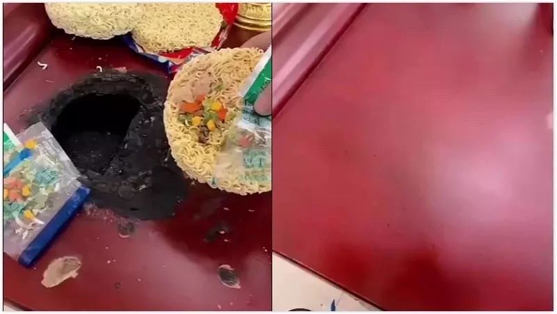 泡面,还撒上点调料已经被烧出了一个黑窟窿的红木的八仙桌我随便截几