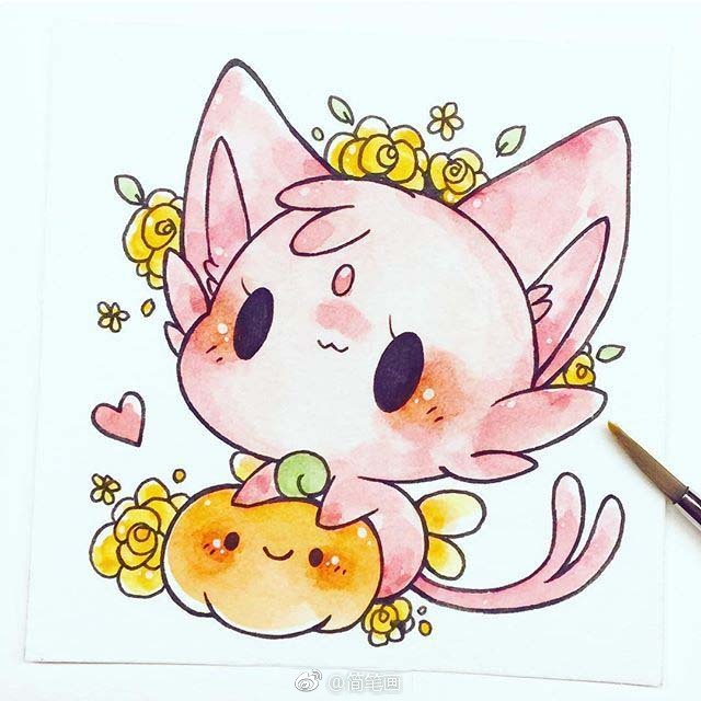 萌萌哒的简笔画小精灵(by:birduyen)