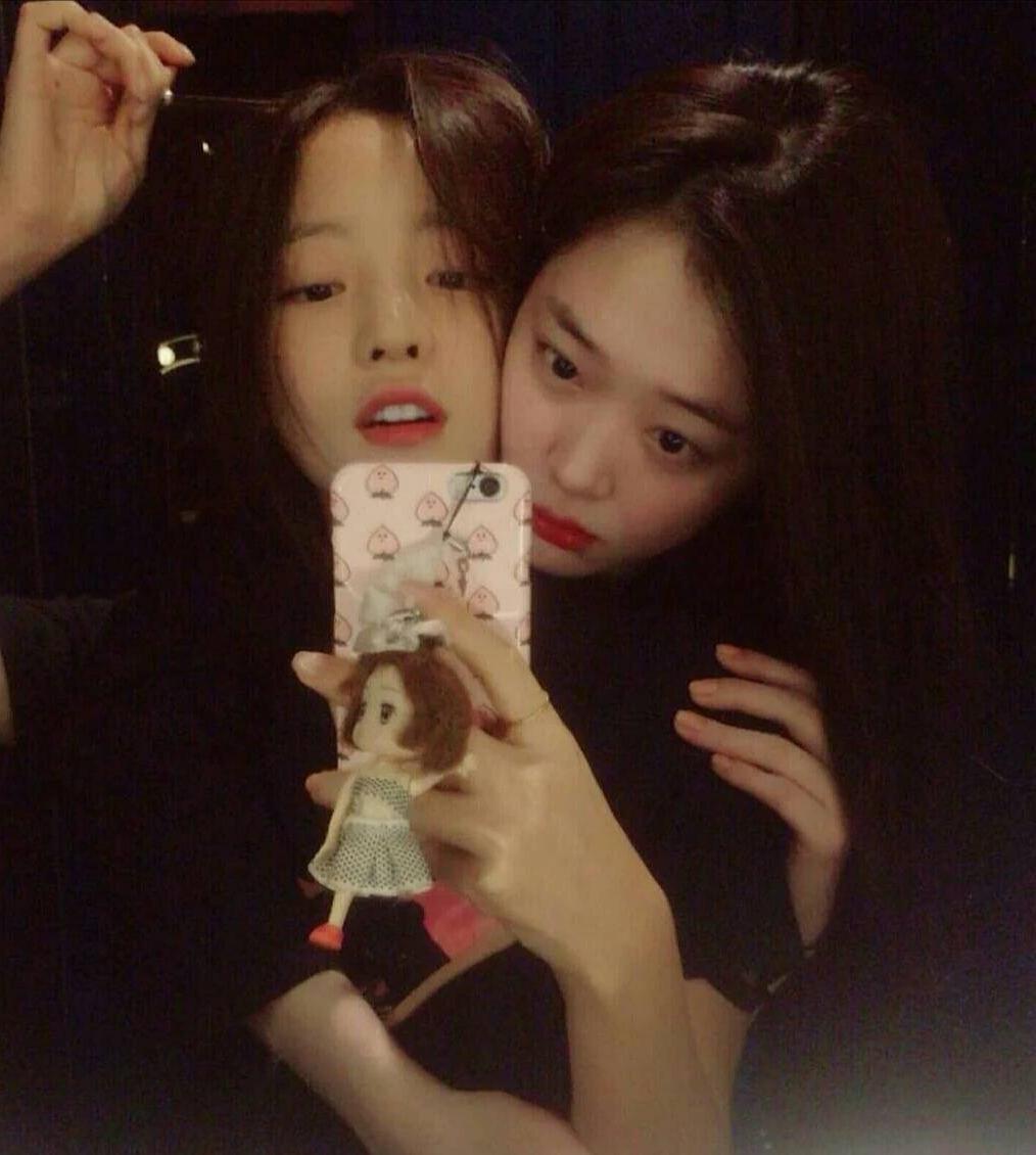 崔雪莉 具荷拉 | 日常生活照最美好的女孩们,晚安了