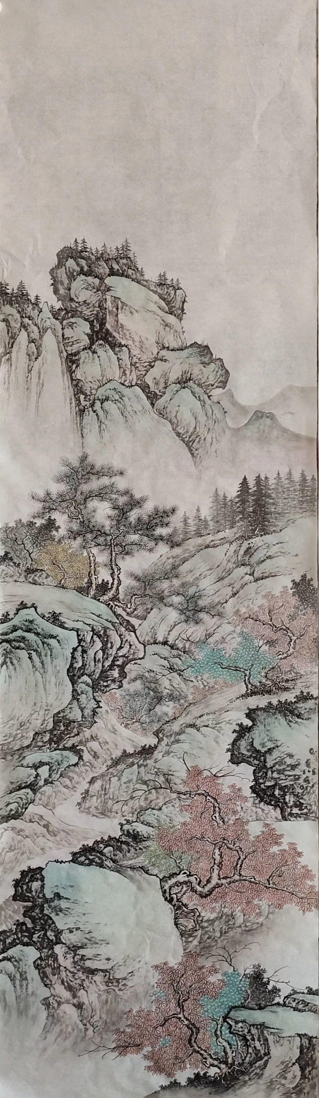 工笔山水画在线条和色彩运用上,需要把握哪些内容?|山水画|工笔|线条_新浪新闻