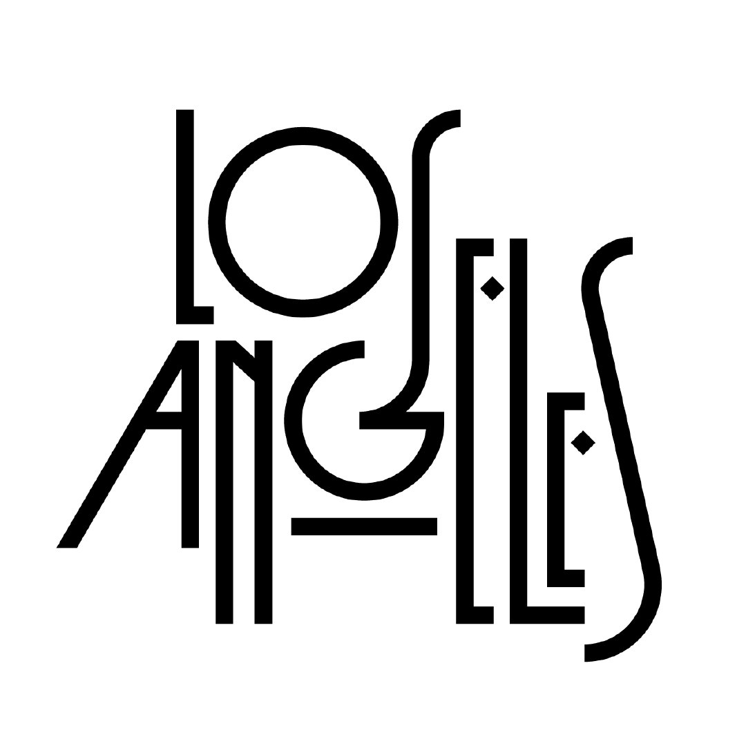 创意字体设计作品,简约线条.作者:rafael serra