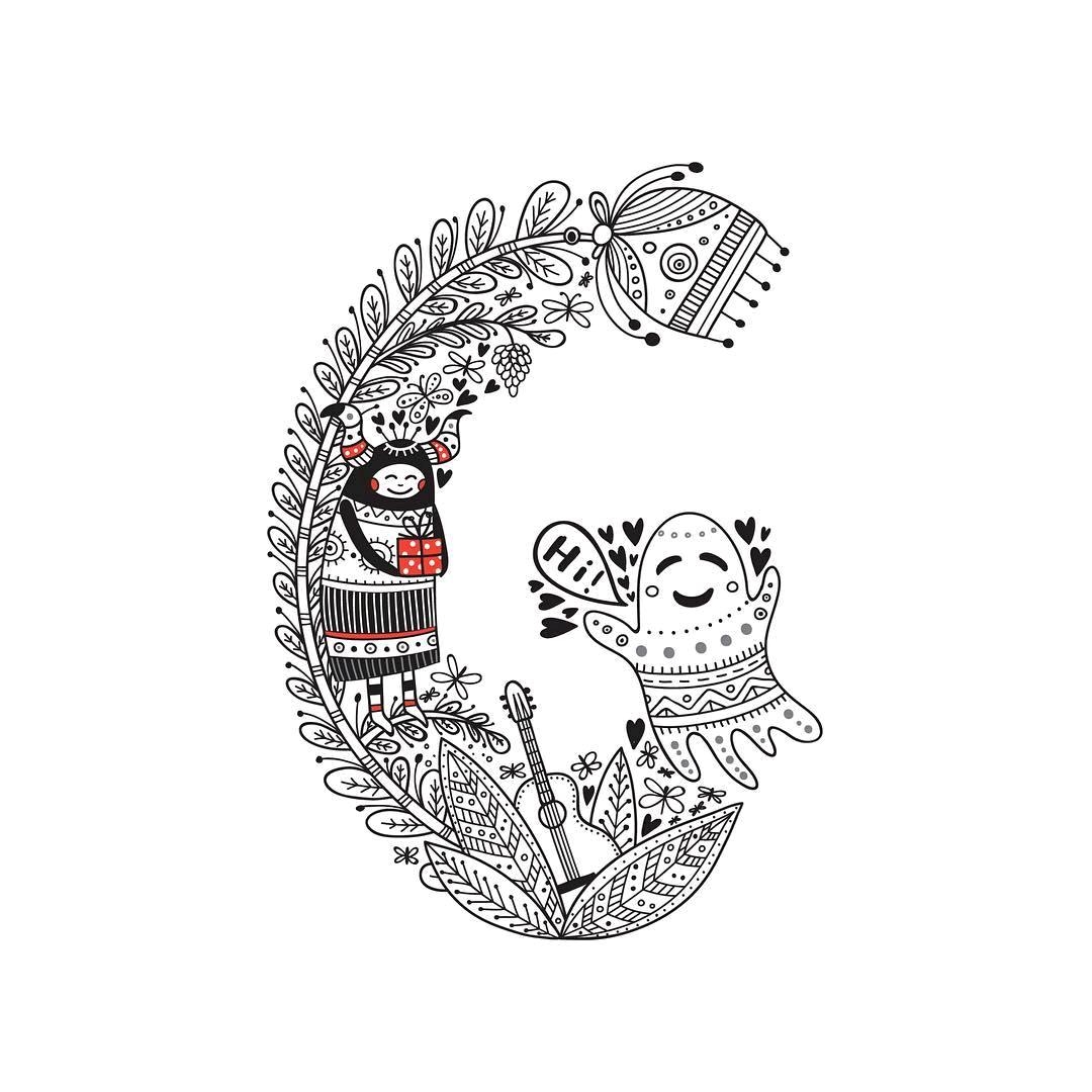 创意满满的字母插画设计