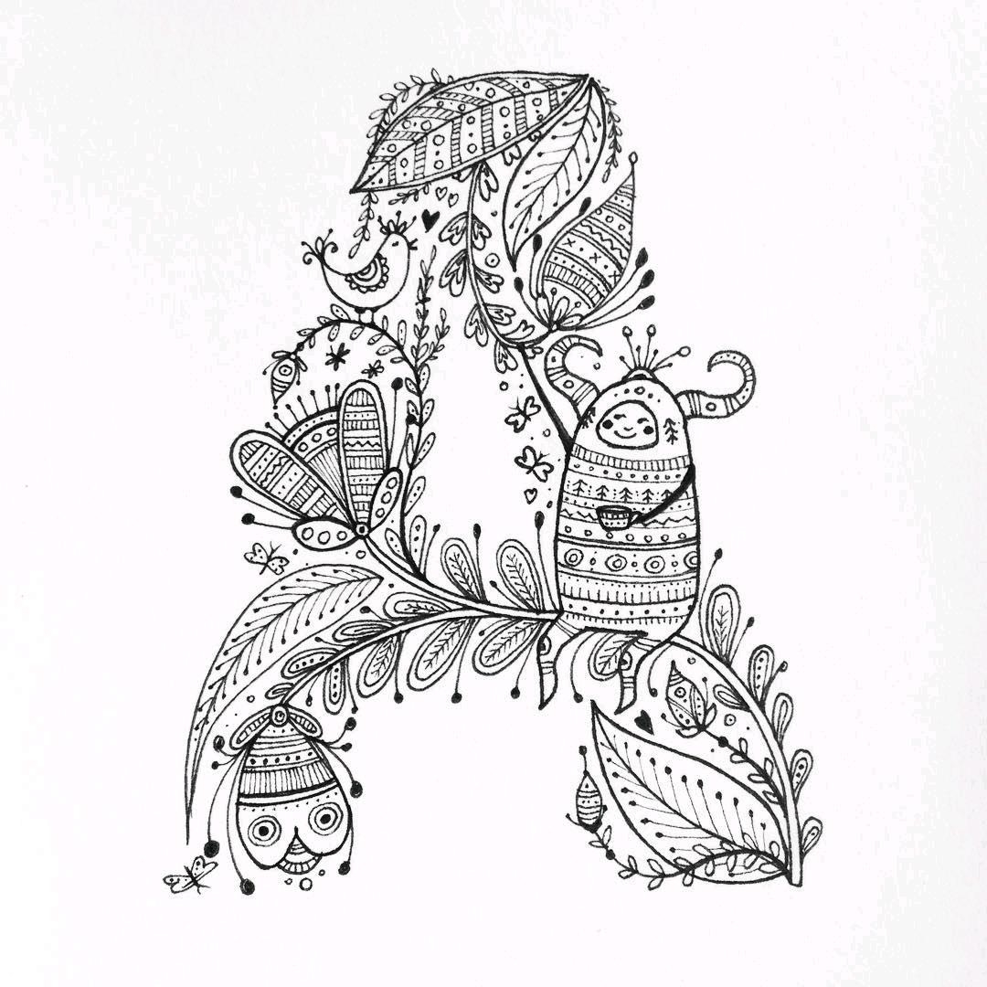 创意满满的字母插画设计